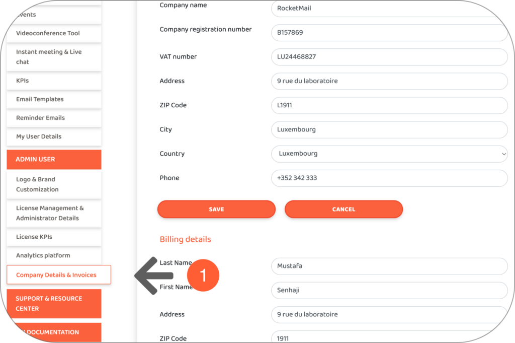 1 - Edit information