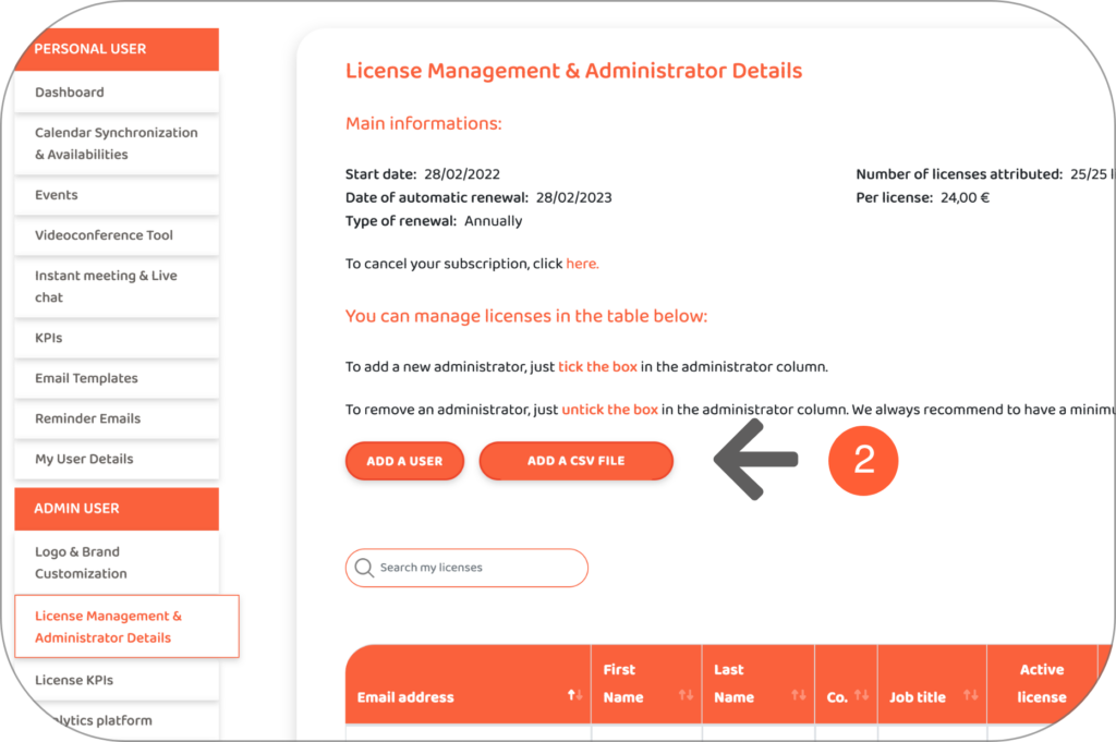 2 - allocate software licences