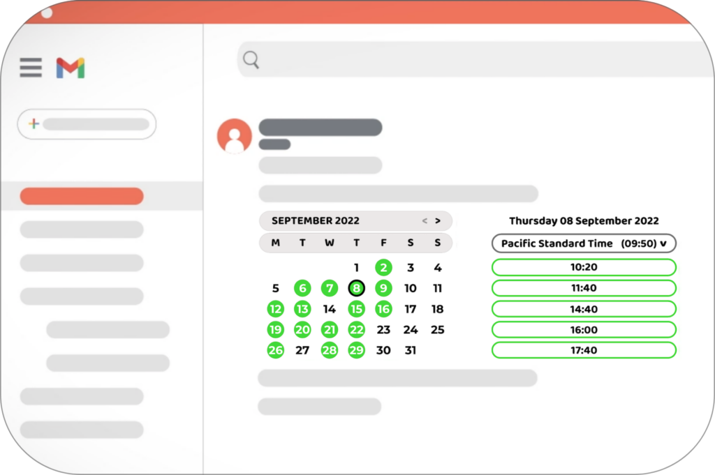 Scheduling software email - Timezone