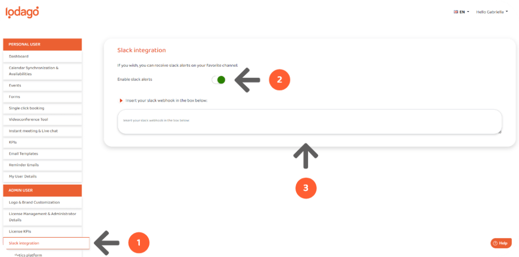 Slack integration