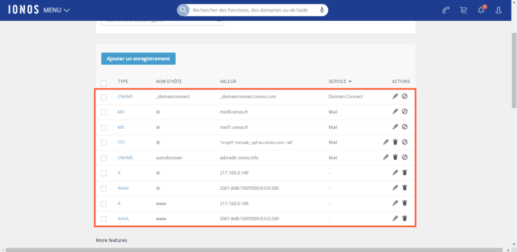 Ionos entry