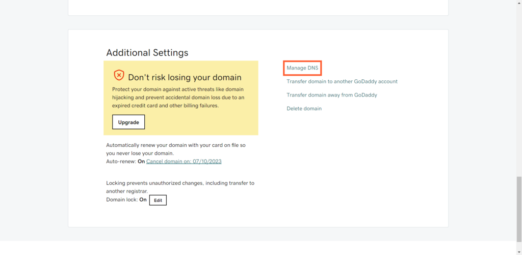 Manage dns